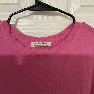 We The Free Oversized Fuchsia Tee